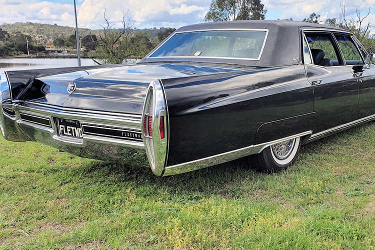 1968 Black Cadillac rear 1968 Black Cadillac rear