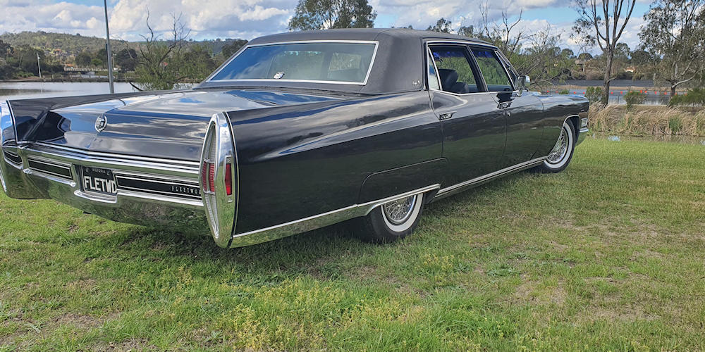 1968 Black Cadillac rear 1968 Black Cadillac rear